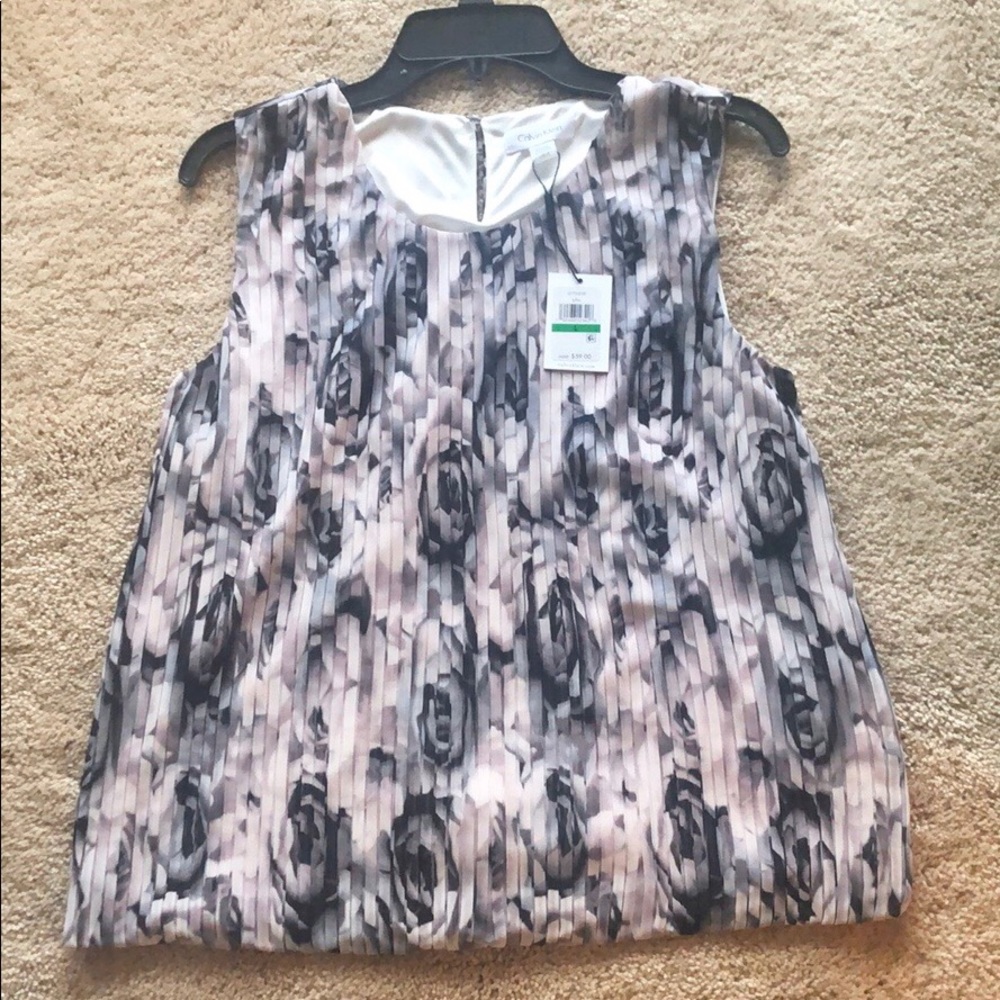 Calvin Klein Purple Tank Top Size L NWT